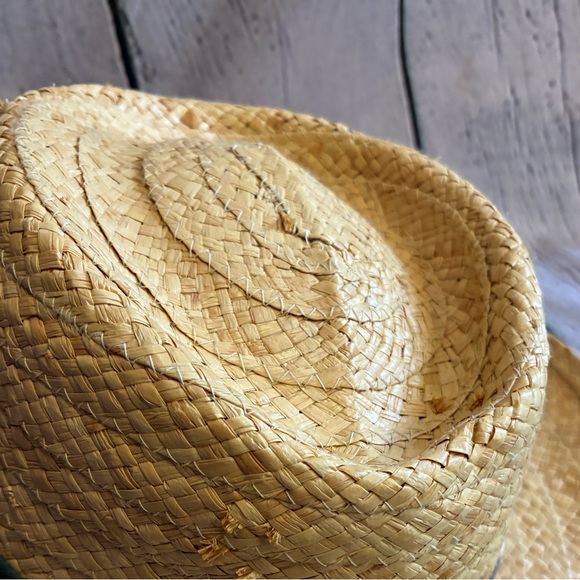 Biltmore Fabric Band Raffia Straw Hat with‎ Pin Size L/XL Made in Canada - Picture 5 of 10
